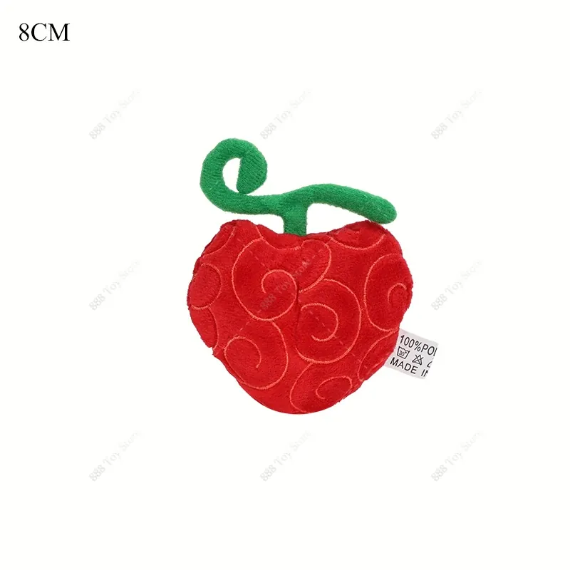 Juguete de Peluche de fruta del diablo de una – op op keychain