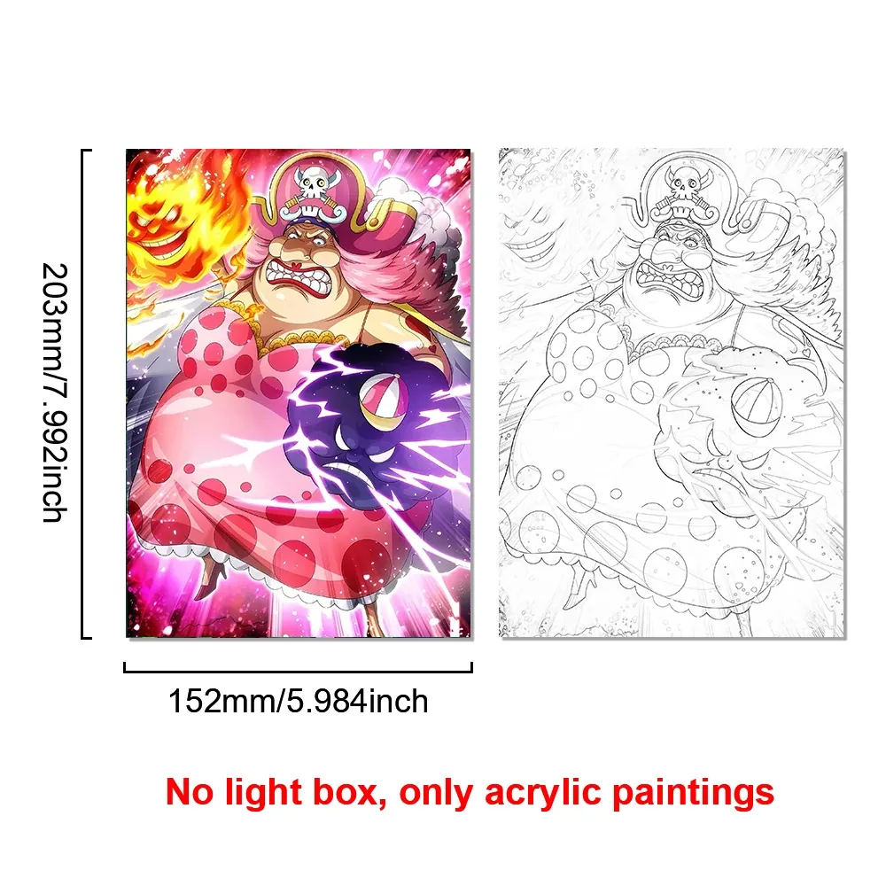 Lámpara LED con Marco Animado de Personajes de Anime – no light box 14
