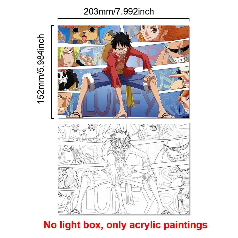 Lámpara LED con Marco Animado de Personajes de Anime – no light box 9