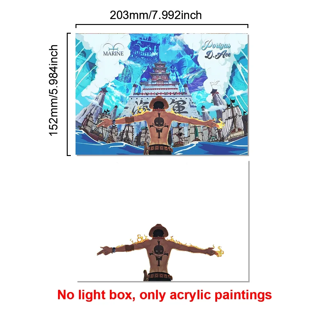 Lámpara LED con Marco Animado de Personajes de Anime – no light box 10