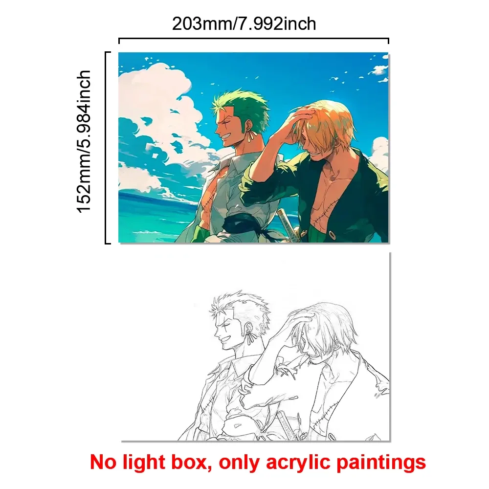Lámpara LED con Marco Animado de Personajes de Anime – no light box 7