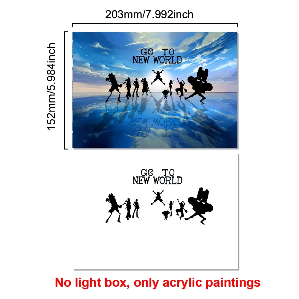 Lámpara LED con Marco Animado de Personajes de Anime – no light box 6