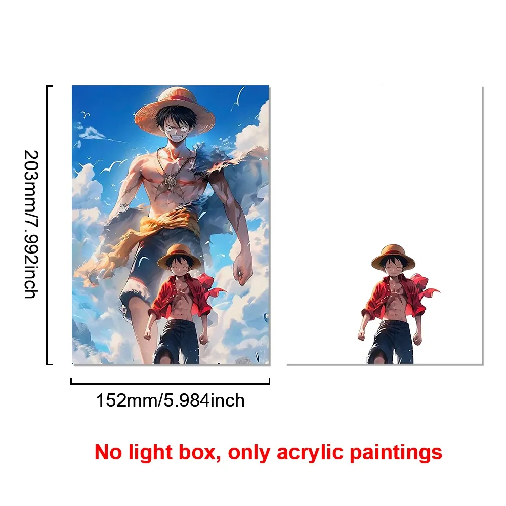 Lámpara LED con Marco Animado de Personajes de Anime – no light box 4