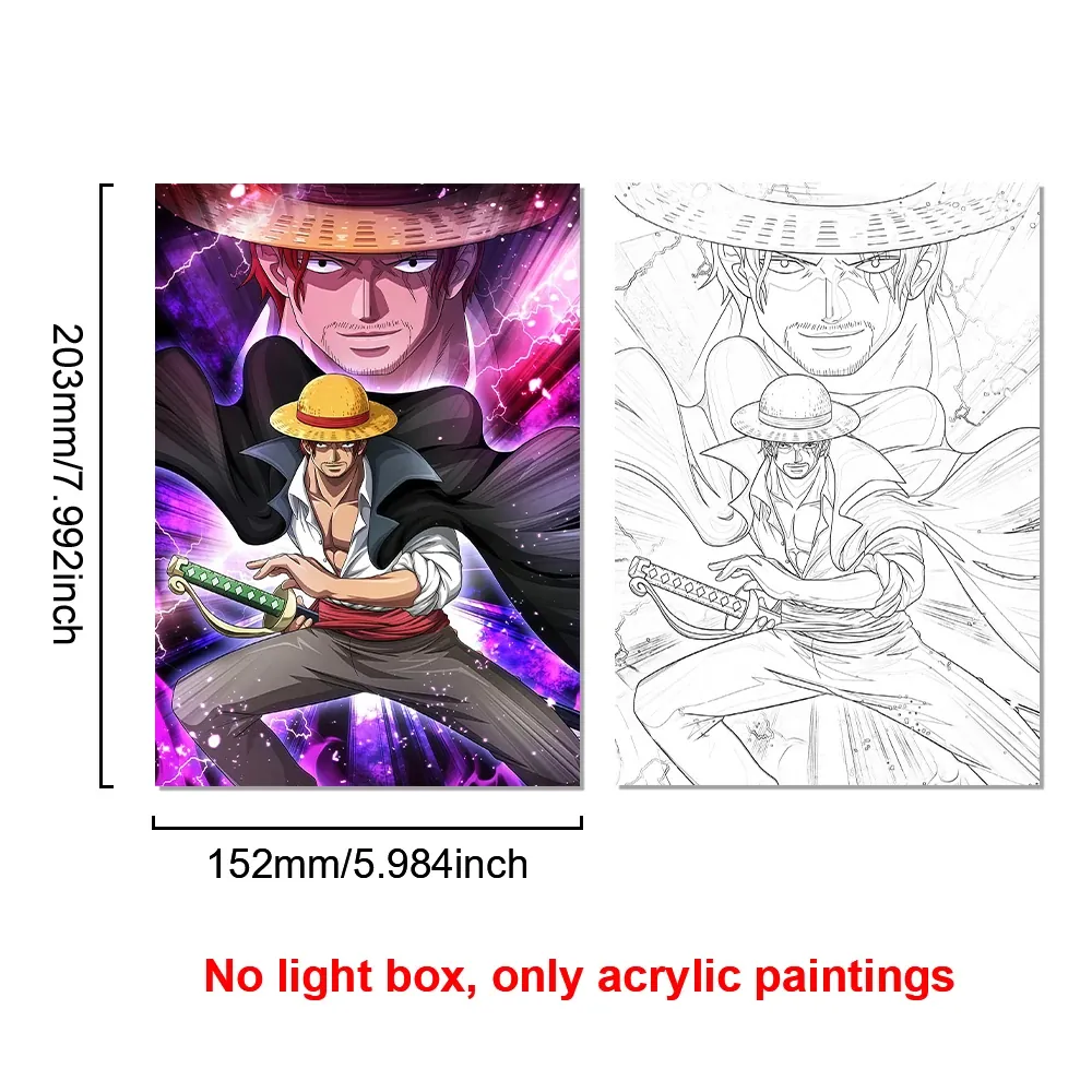 Lámpara LED con Marco Animado de Personajes de Anime – no light box 17