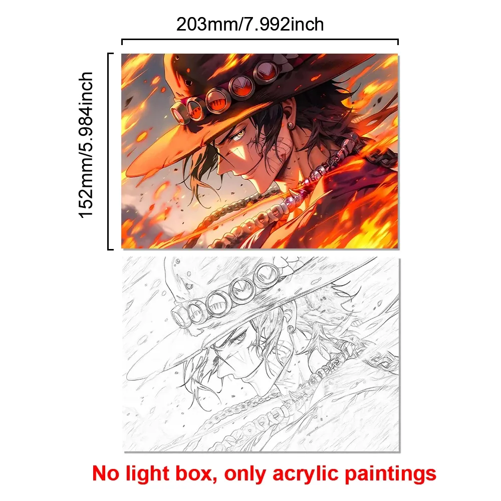 Lámpara LED con Marco Animado de Personajes de Anime – no light box 18