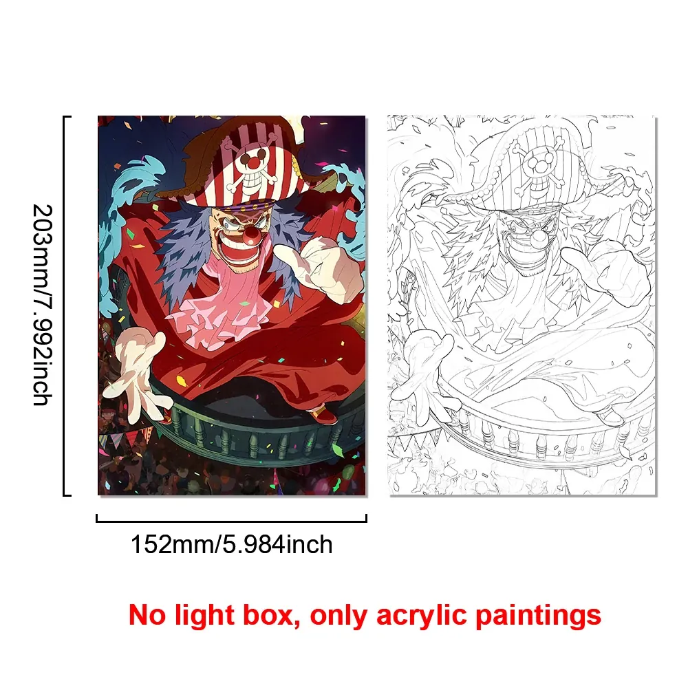 Lámpara LED con Marco Animado de Personajes de Anime – no light box 16