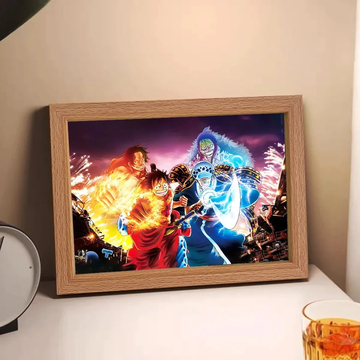 Lámpara de One Piece y anime con marco LED animado – vue 5