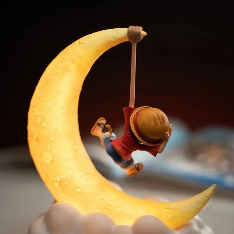 Lámpara de One Piece: luz nocturna de Luffy para escritorio