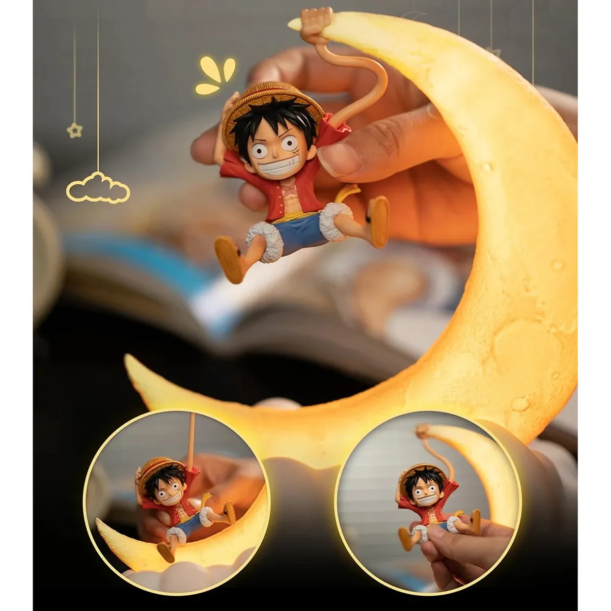 Lámpara de One Piece: luz nocturna de Luffy para escritorio – vue 6
