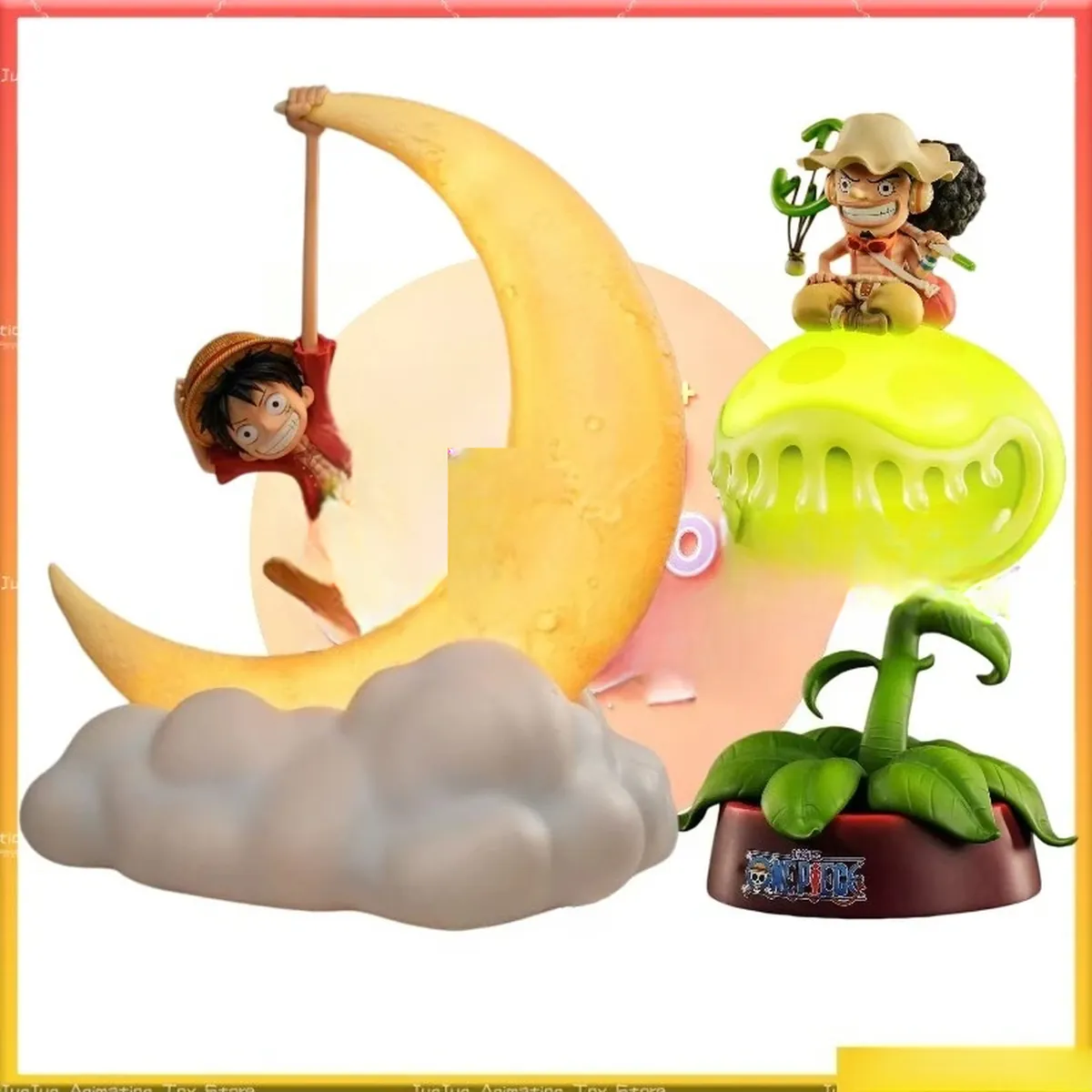 Lámpara de One Piece de noche con figura de Luffy o Usopp – vue 2