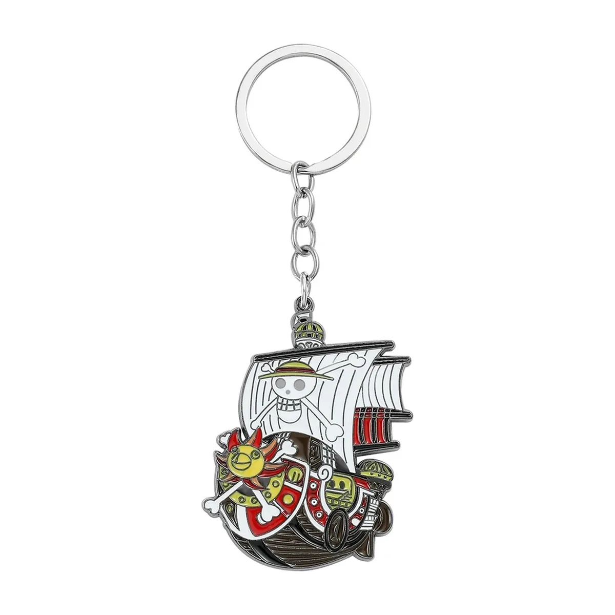 Llavero de metal de One Piece con Luffy, Ace y Law – vue 2