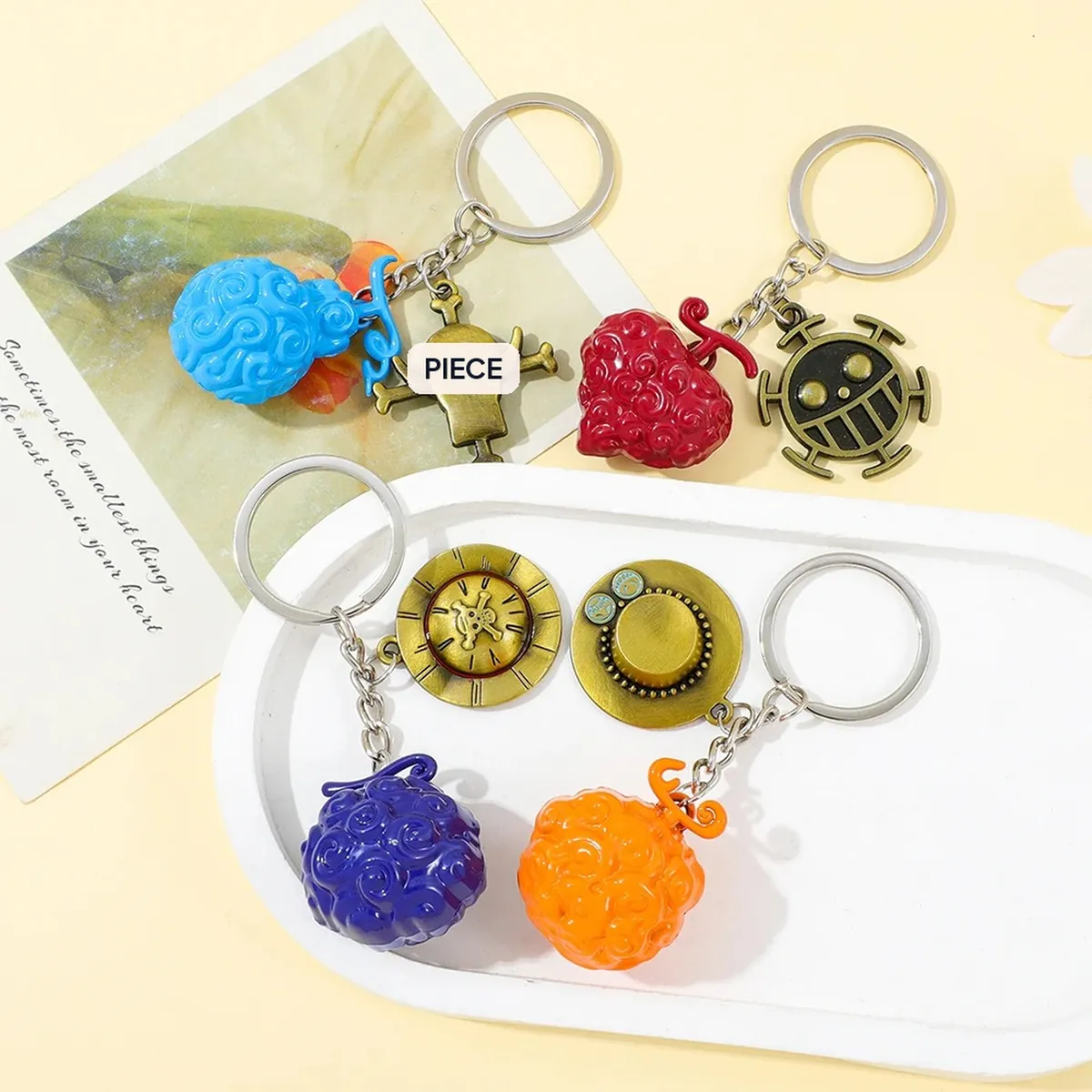 Llaveros de One Piece: set de Luffy y Ace para regalar – vue 5