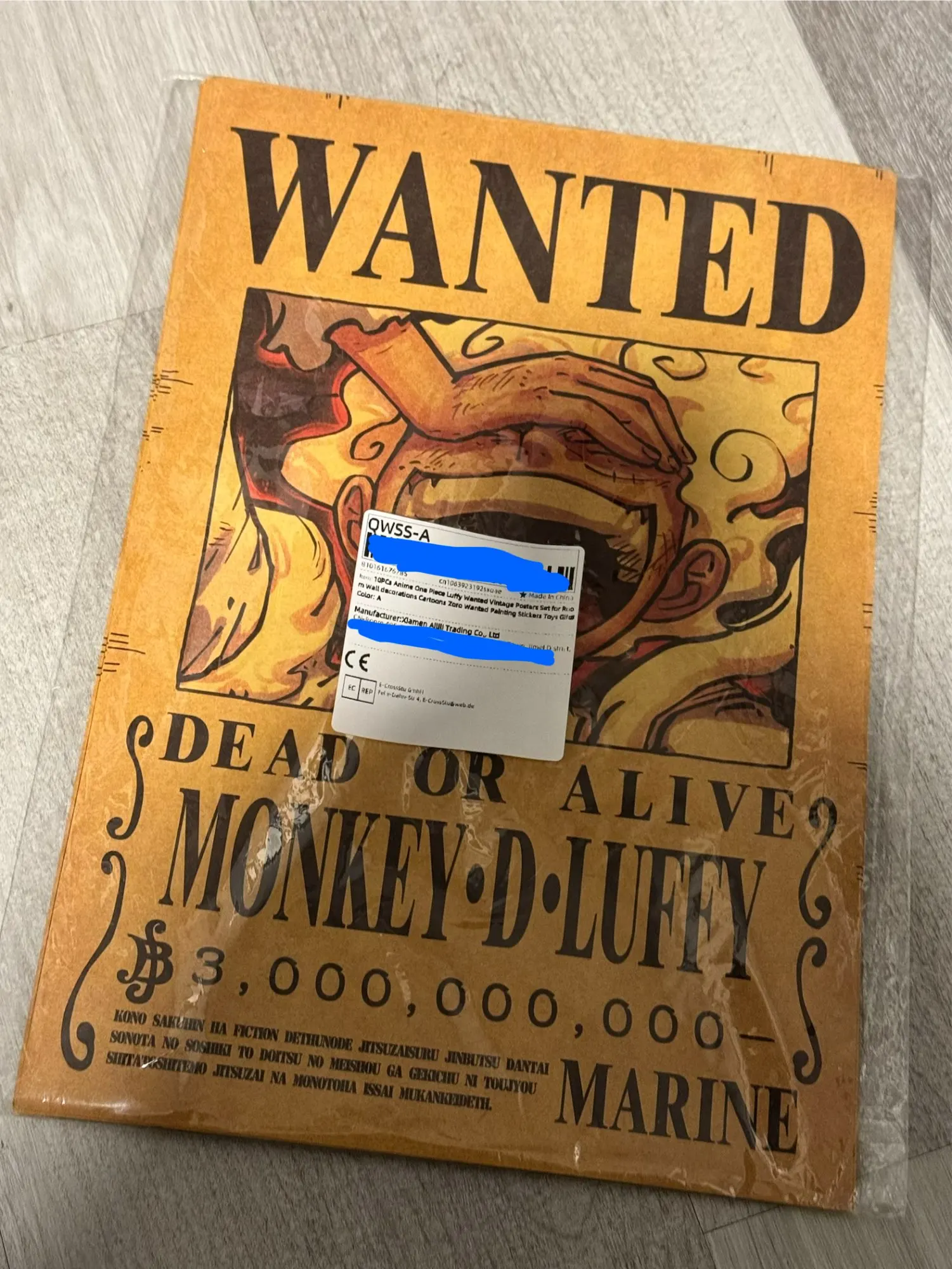 Foto de un comprador: Pósters de One Piece Wanted de Luffy y Zoro, juego vintage de 10