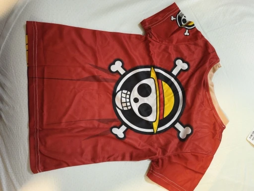 Foto de un comprador: Disfraz de Luffy: camiseta de poliéster en tallas 90 a 6XL