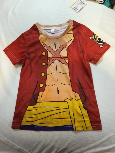 Foto de un comprador: Disfraz de Luffy: camiseta de poliéster en tallas 90 a 6XL