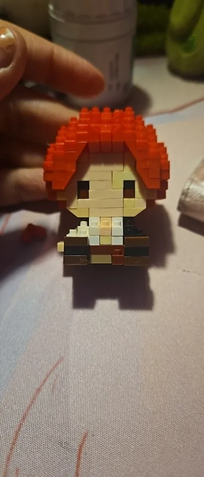 Foto de un comprador: Figura de One Piece 3D de mini ladrillos para armar y exhibir