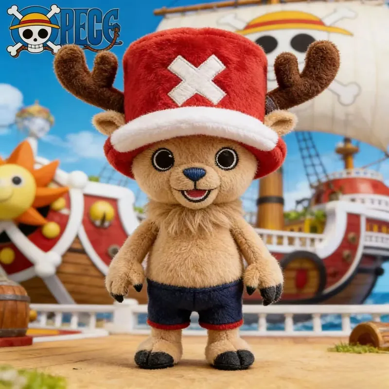 Peluche de Luffy, Chopper y Zoro con ropa removible – Exhíbelo