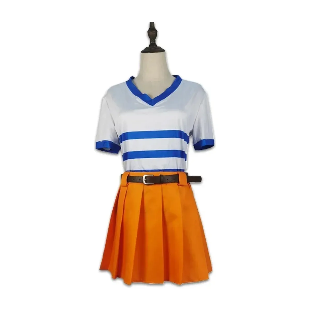 Peluca y disfraz de Nami de One Piece, uniforme en 5 tallas – solo disfraz