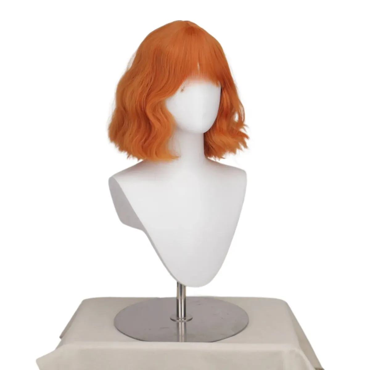Pelucas de One Piece: Nami ondulada naranja, 40 cm – vue 2