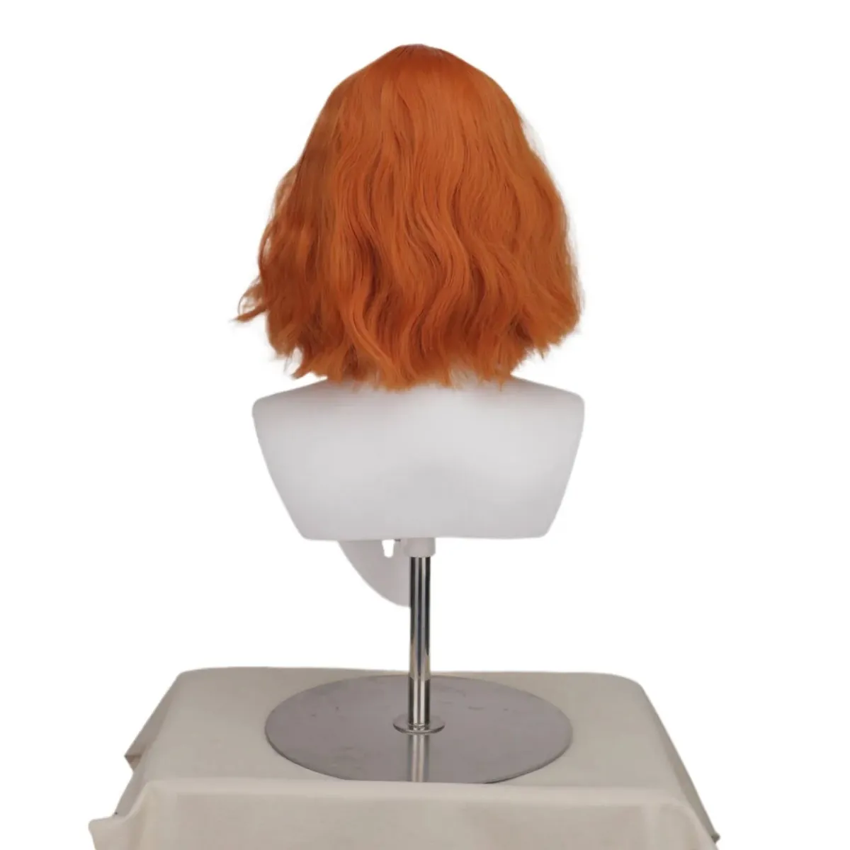Pelucas de One Piece: Nami ondulada naranja, 40 cm – vue 4