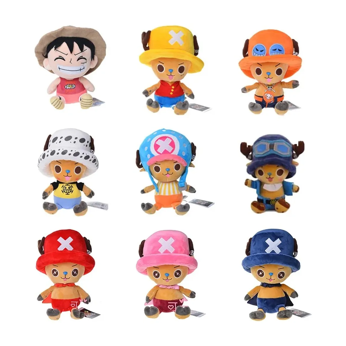 Peluche de Chopper mini de 10 cm, también Luffy y Sanji – vue 2