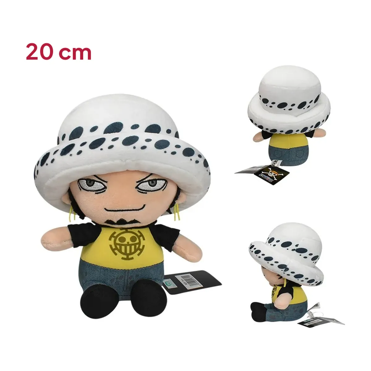 Peluche de Chopper y los Sombrero de Paja de 11 a 20 cm – trafalgar law, 20 cm