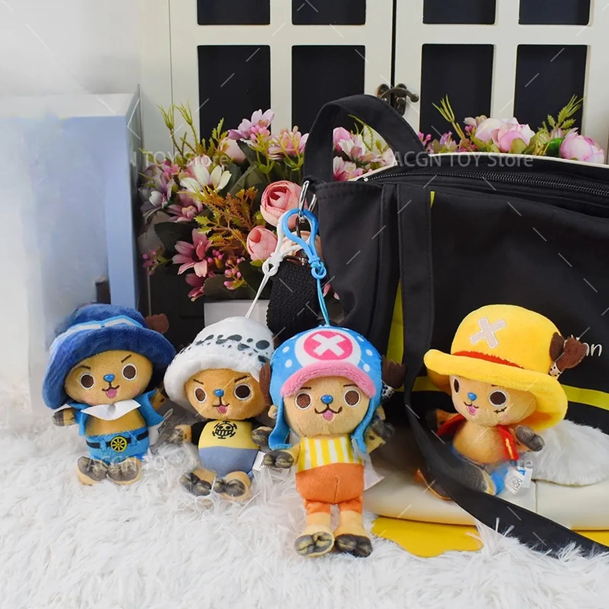 Peluche llavero de One Piece: Luffy, Chopper y Sabo de 10-14 cm – vue 2