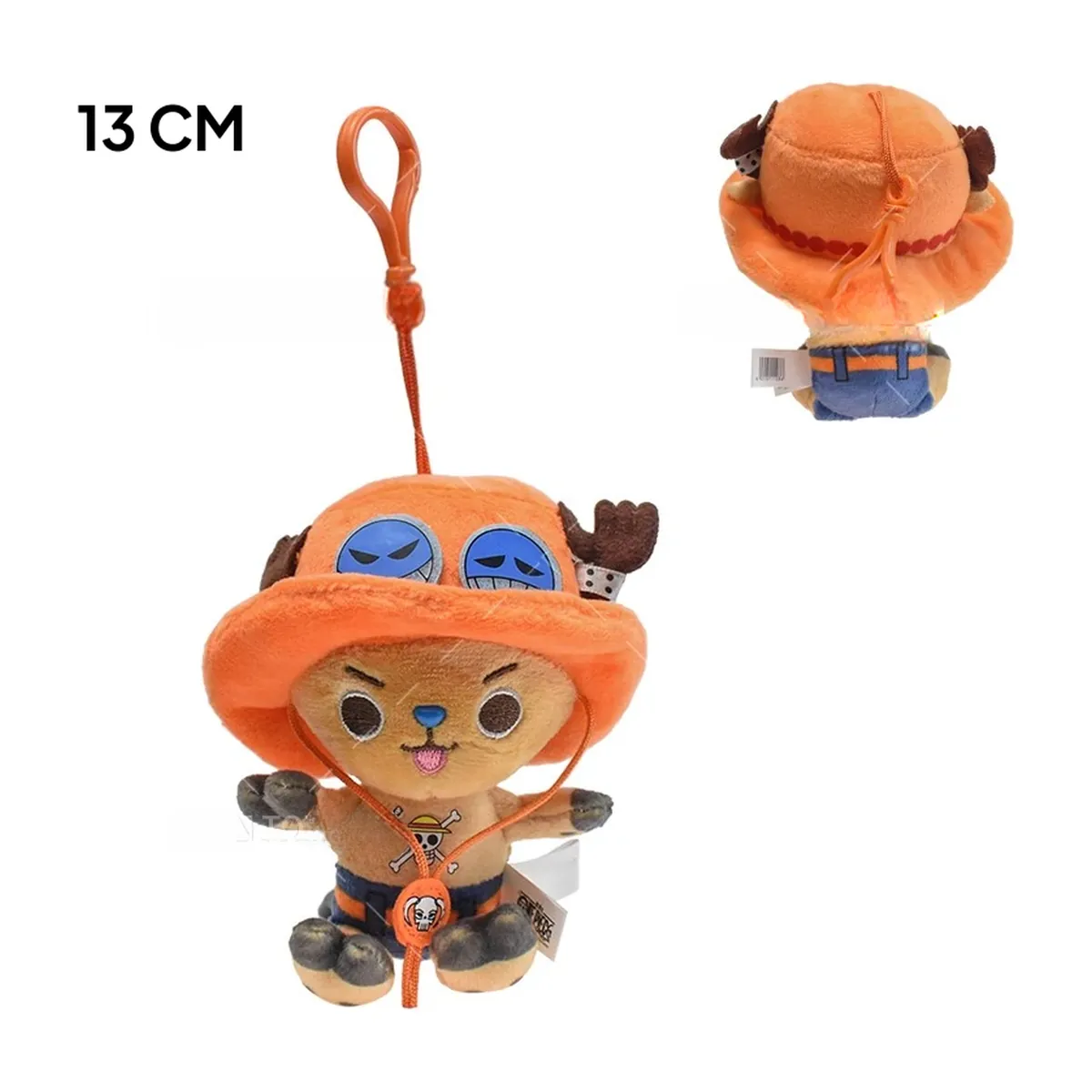 Peluche llavero de One Piece: Luffy, Chopper y Sabo de 10-14 cm – d