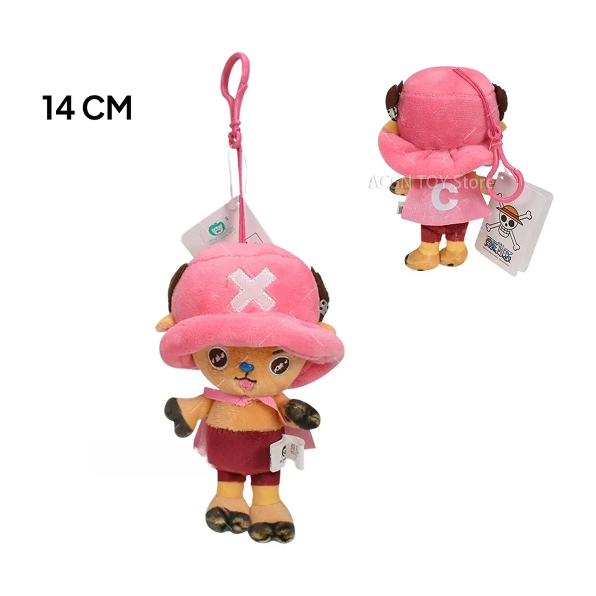 Peluche llavero de One Piece: Luffy, Chopper y Sabo de 10-14 cm – f