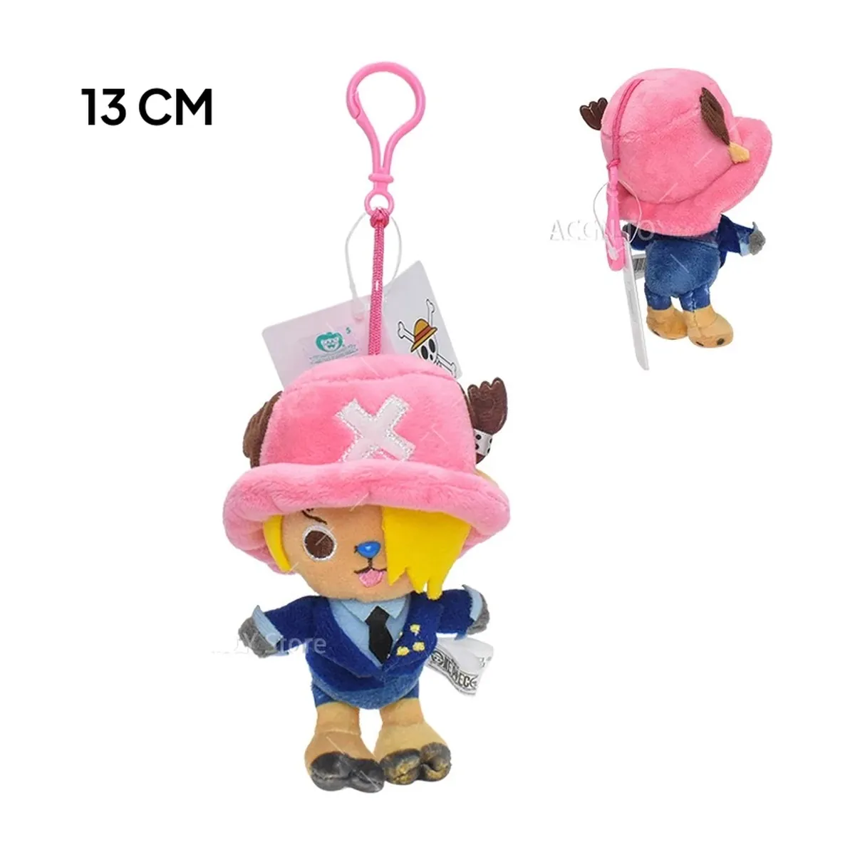 Peluche llavero de One Piece: Luffy, Chopper y Sabo de 10-14 cm – g