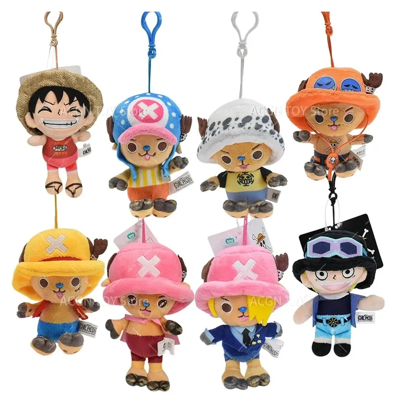 Peluche llavero de One Piece: Luffy, Chopper y Sabo de 10-14 cm