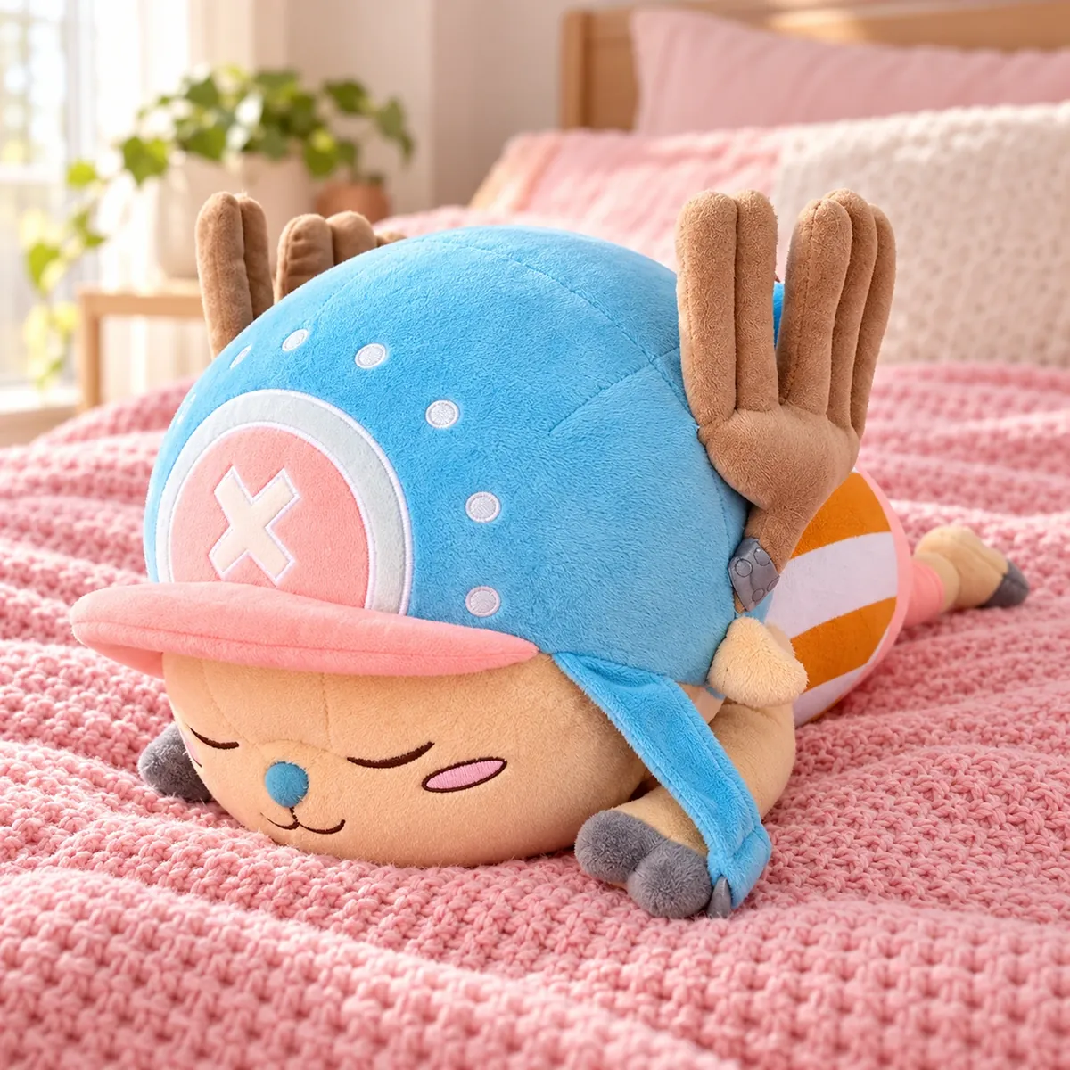 Peluche de One Piece: Chopper, Bepo o Laboon de poliéster en situation