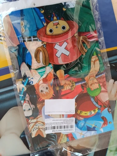 Foto de un comprador: Globos de One Piece y vajilla de fiesta: platos, vasos y banner