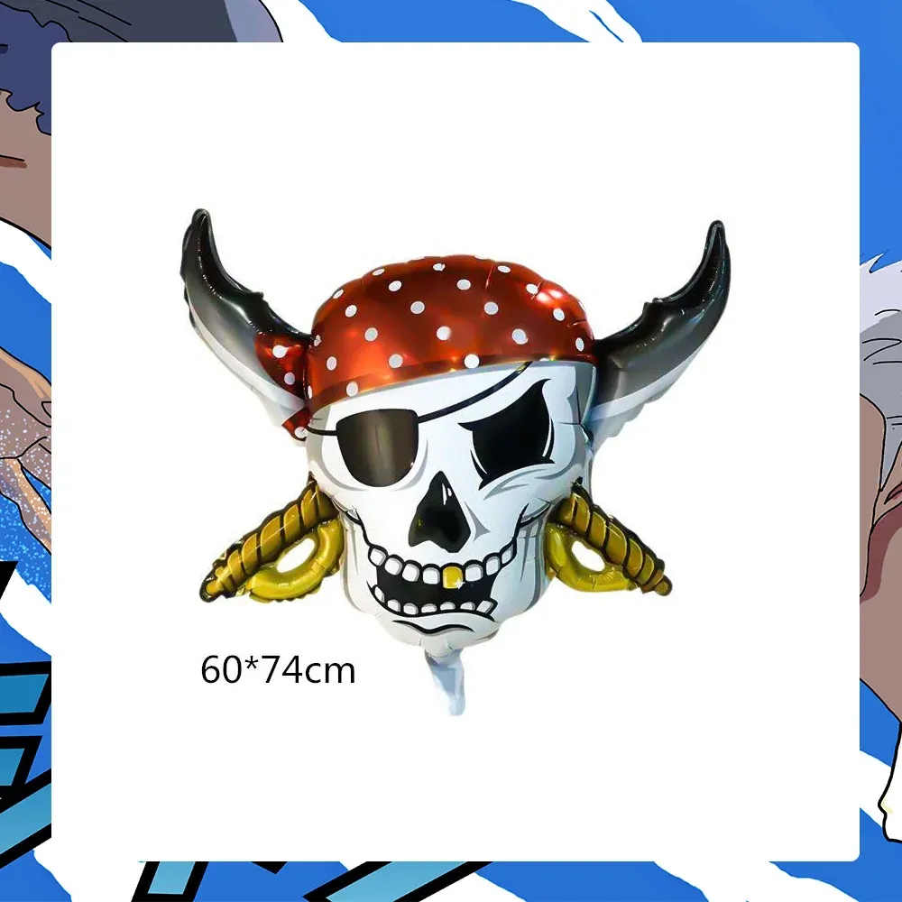 Platos para Fiesta de Cumpleaños de One Piece Banner – balloon, 1 pièce