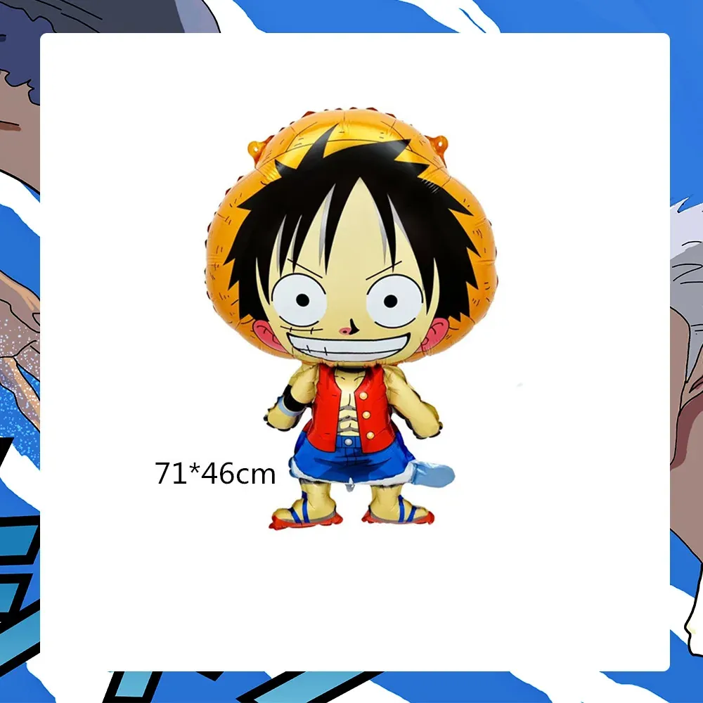 Platos para Fiesta de Cumpleaños de One Piece Banner – balloon, 1 pièce
