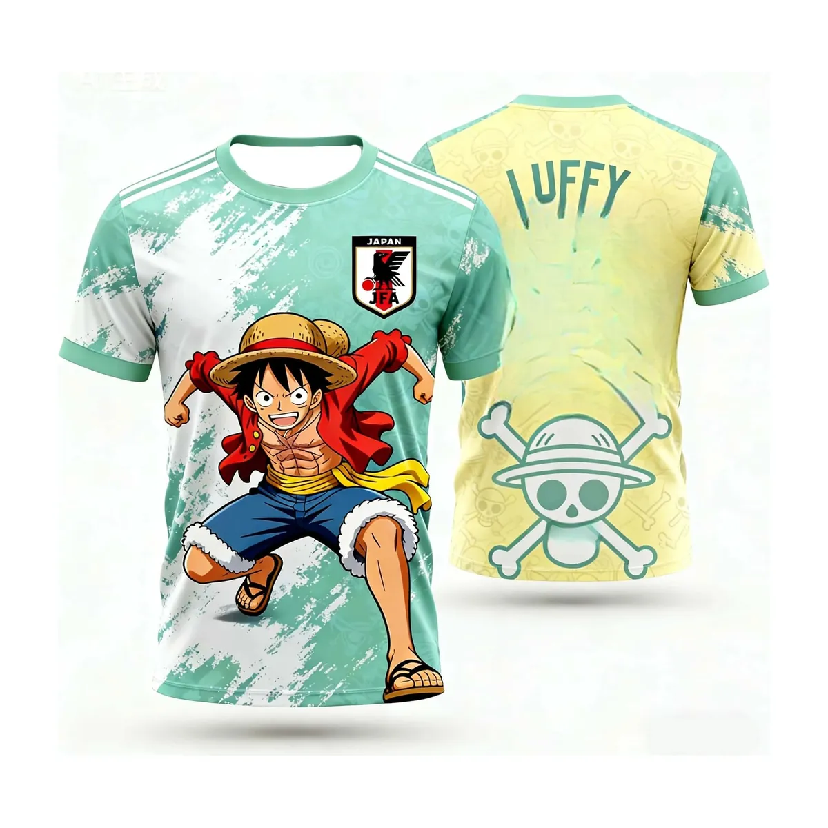 Playera de futbol de Luffy de One Piece Japón, niños y adultos – ghk647