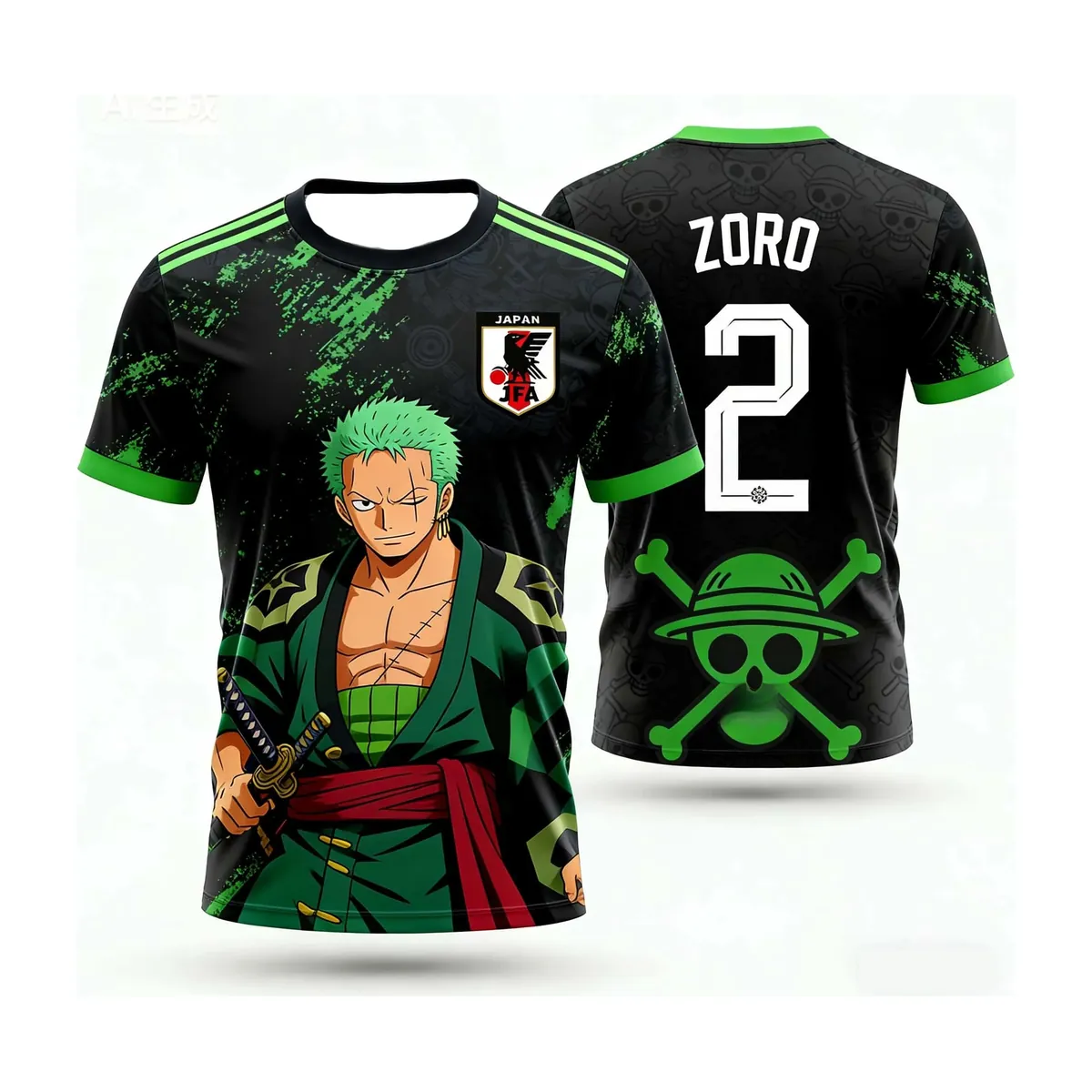Playera de futbol de Luffy de One Piece Japón, niños y adultos – ghk649