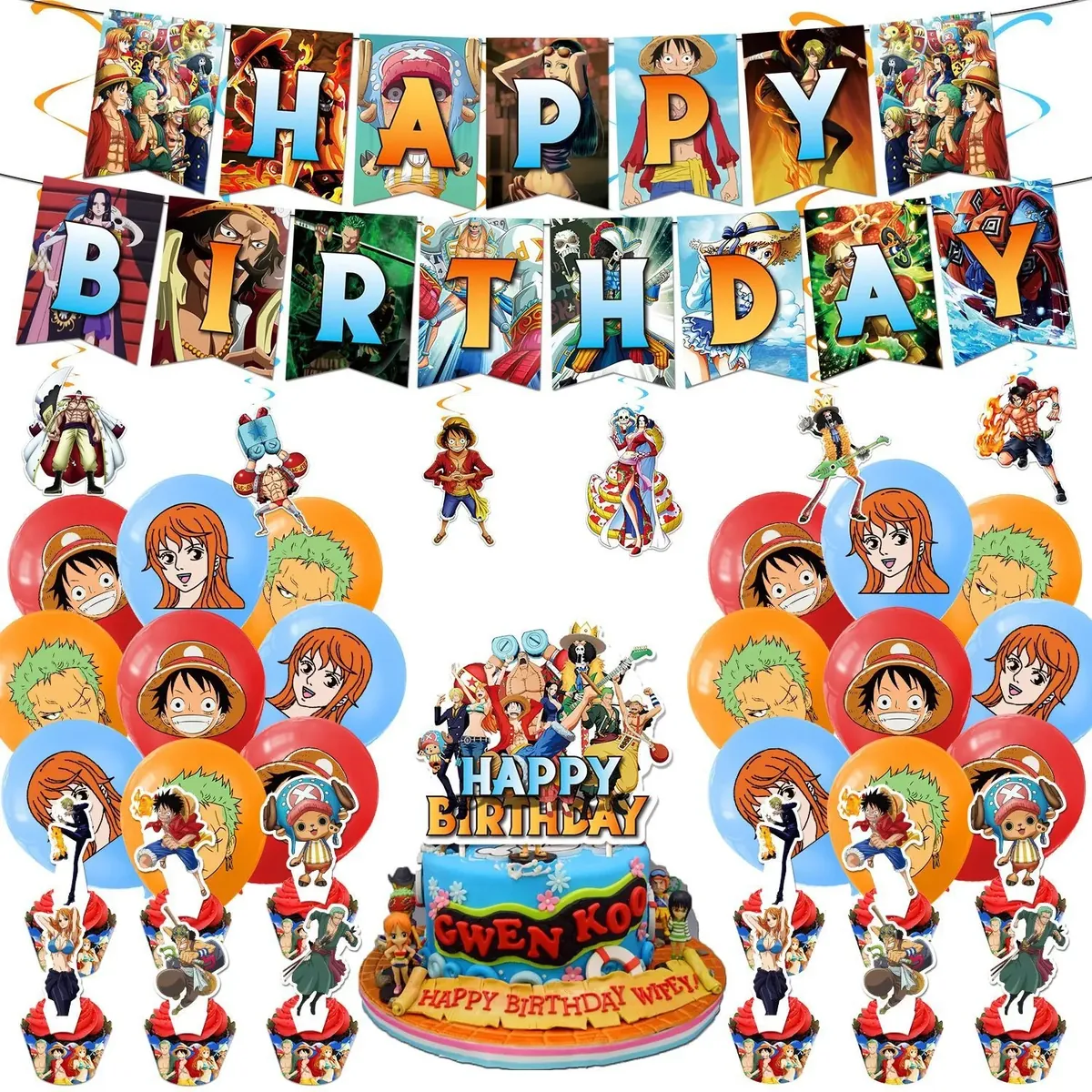 Set de Decoración para Fiesta de Cumpleaños de One – b