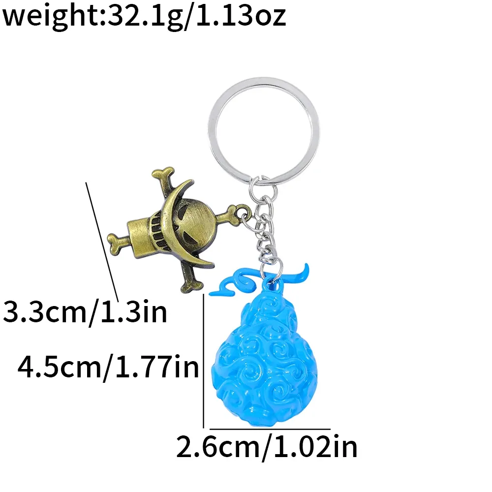 Set de Llaveros de Anime One Piece: Luffy Ace – par défaut