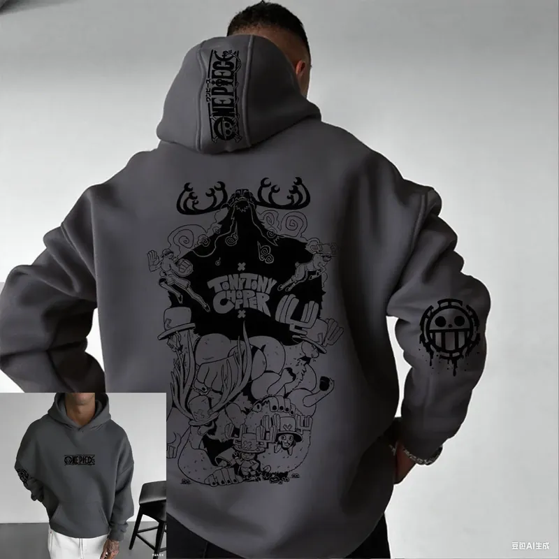 Sudadera con capucha de Chopper de One Piece en algodón, 5 colores – Úsala