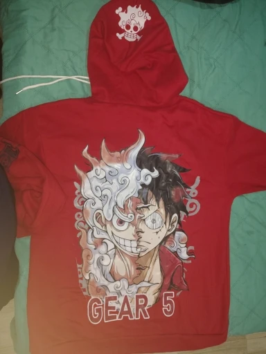 Foto de un comprador: Disfraz de Luffy: sudadera con capucha de algodón, hasta 4XL