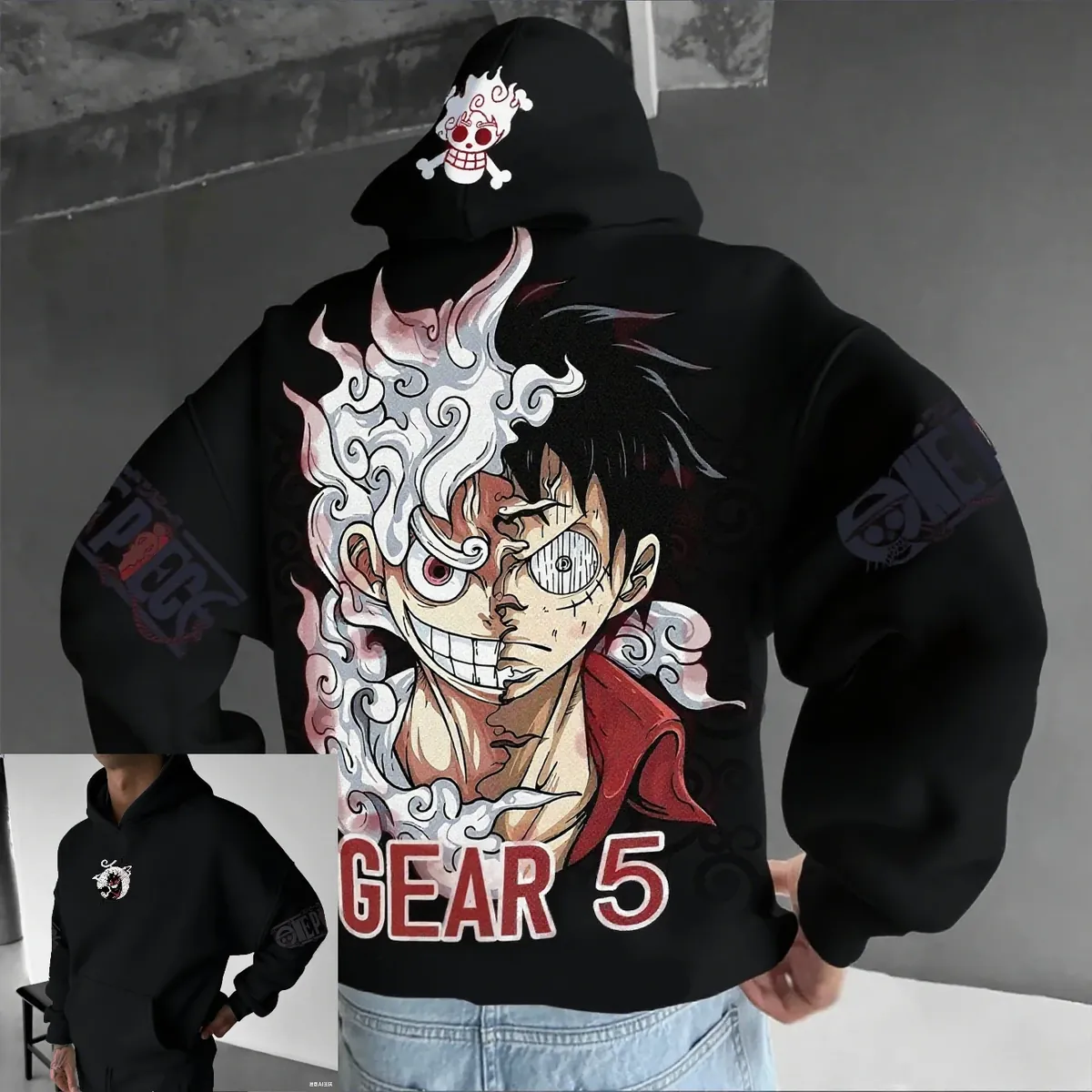 Sudadera con capucha de One Piece Luffy para hombre – noir / l