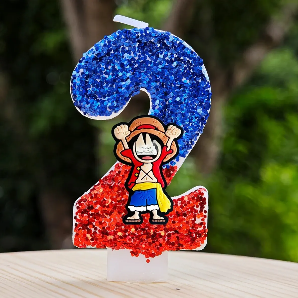Velas de One Piece con número del 0 al 9 para pastel – vue 4