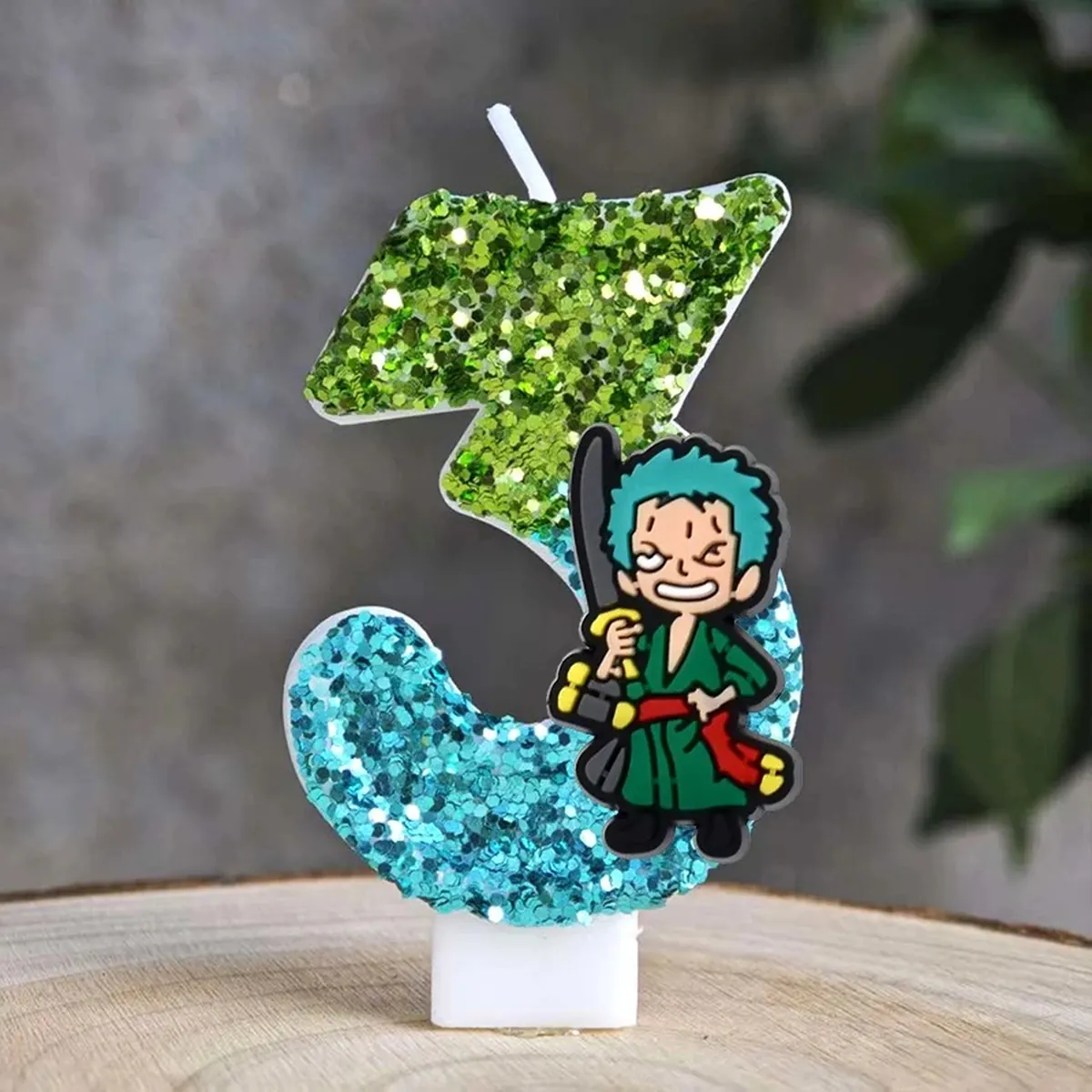 Velas de One Piece con número del 0 al 9 para pastel – f 3
