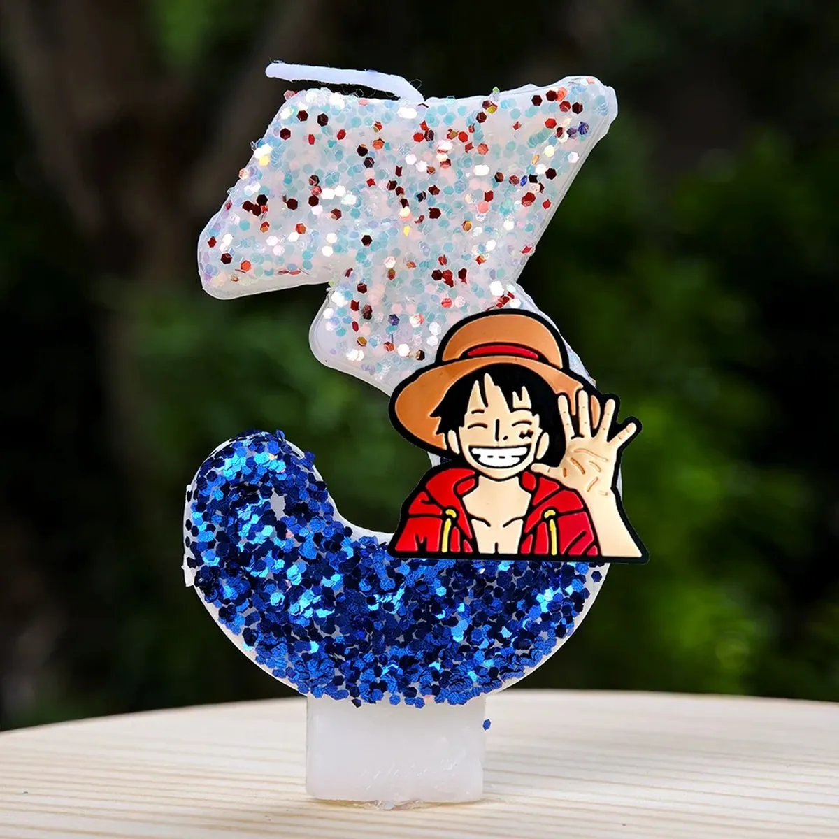 Velas de One Piece con número del 0 al 9 para pastel – i 3