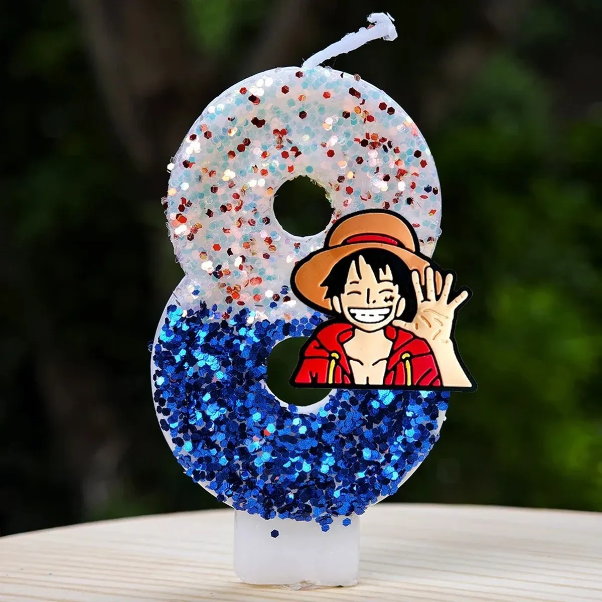 Velas de One Piece con número del 0 al 9 para pastel – i 8