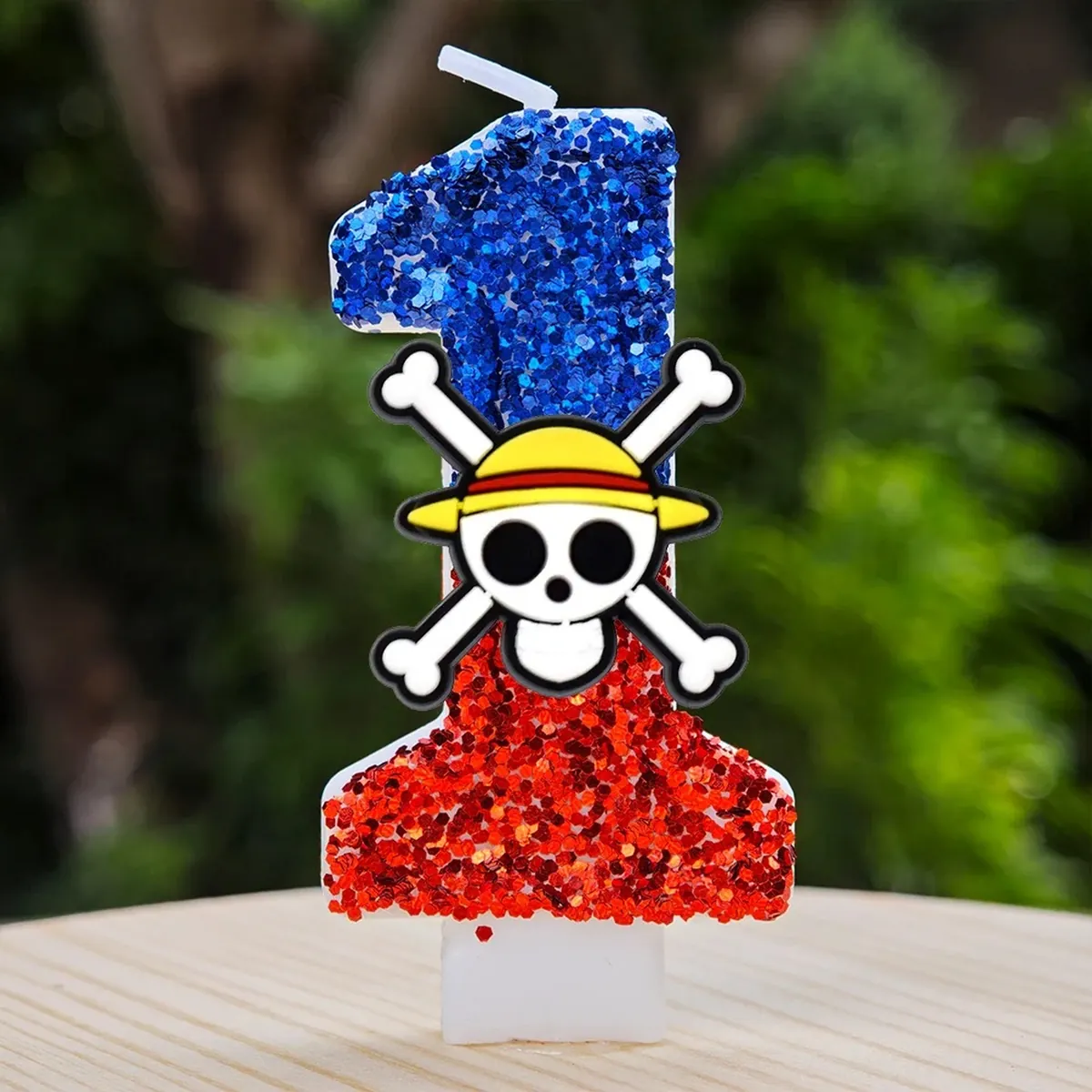 Velas de One Piece con número del 0 al 9 para pastel – m 1