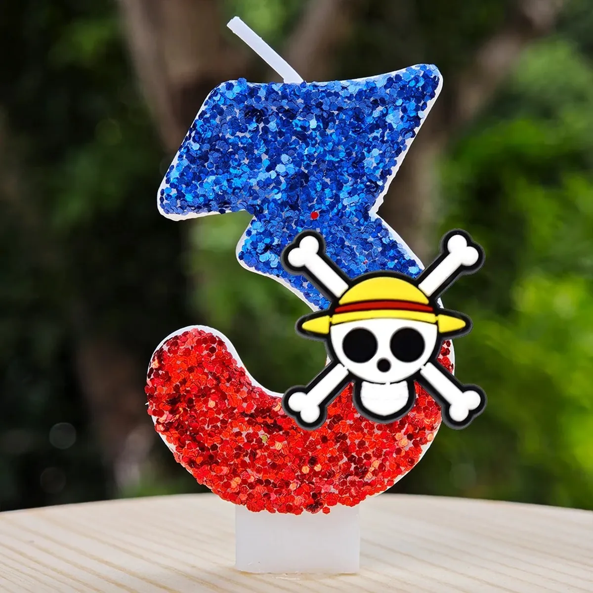 Velas de One Piece con número del 0 al 9 para pastel – m 3