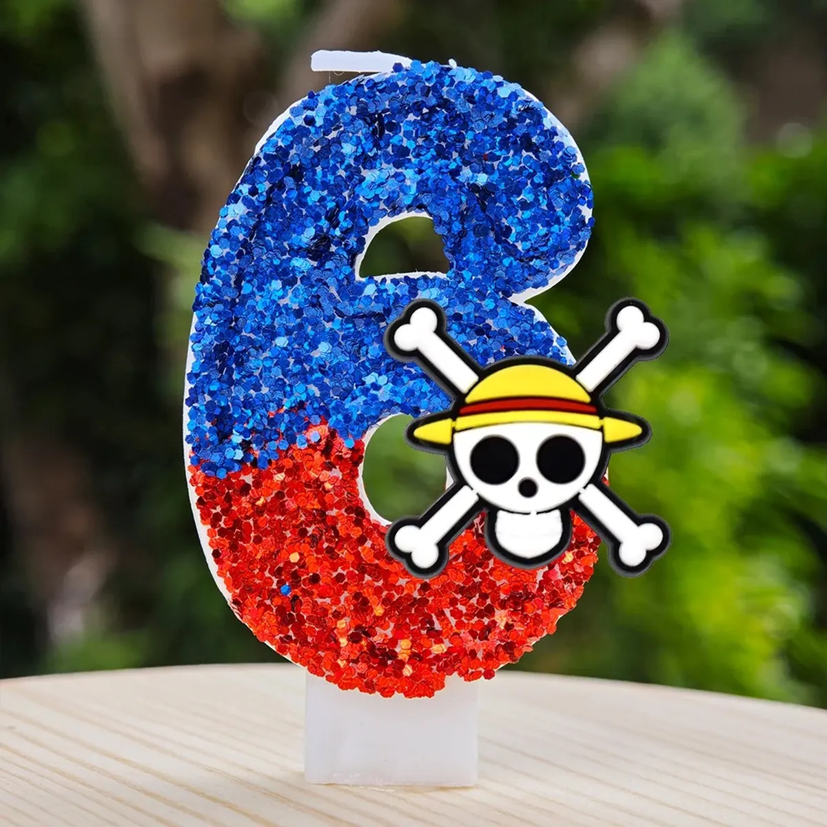 Velas de One Piece con número del 0 al 9 para pastel – m 6