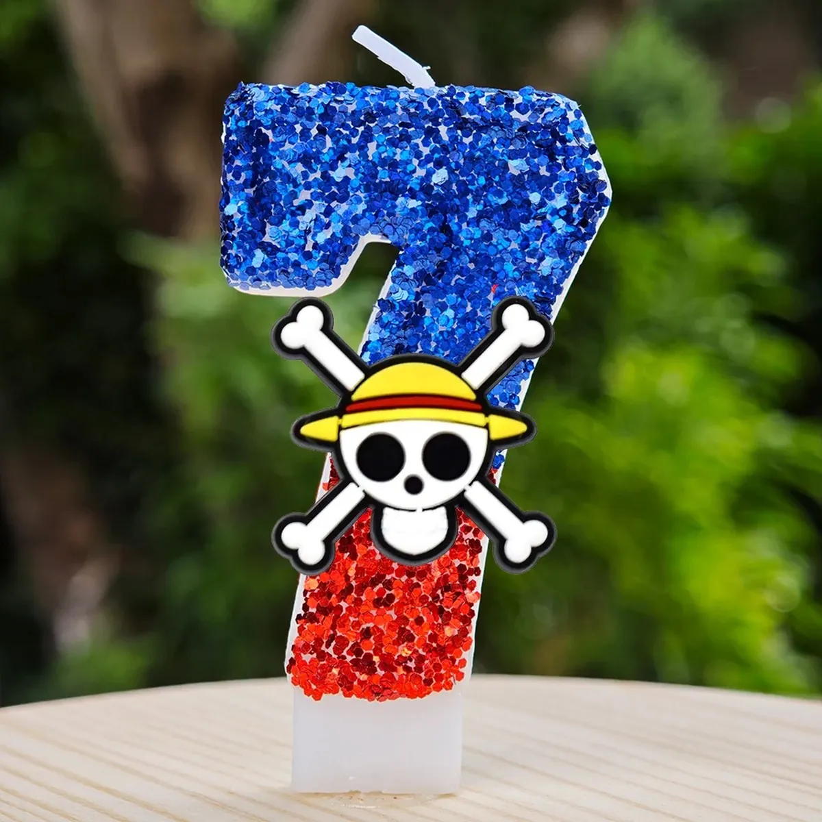 Velas de One Piece con número del 0 al 9 para pastel – m 7